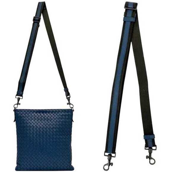 BOTTEGA VENETA Blue Leather Intrecciato Shoulder Bag - Picture 4 of 11